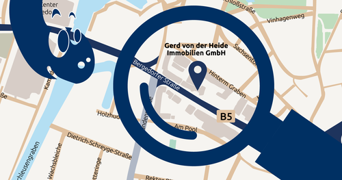 Lageplan Immobilien von der Heide